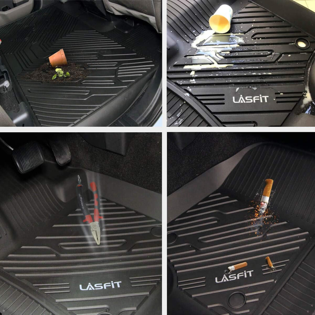 Black All Weather TPE Floor Mats T9176