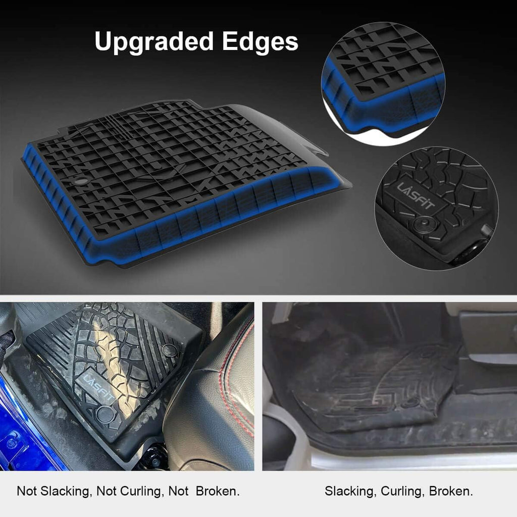Black All Weather TPE Floor Mats T9176