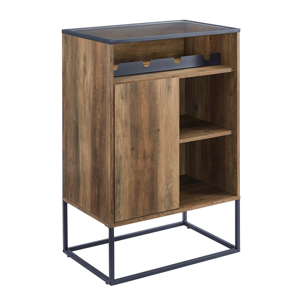 Glass Top 1-Door Bar Cabinet L36968