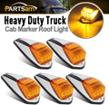 Truck Cab Roof Marker Lights 5PCS Clear/Amber LED Waterproof R9737