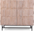 White Washed Black Cabinet V5012