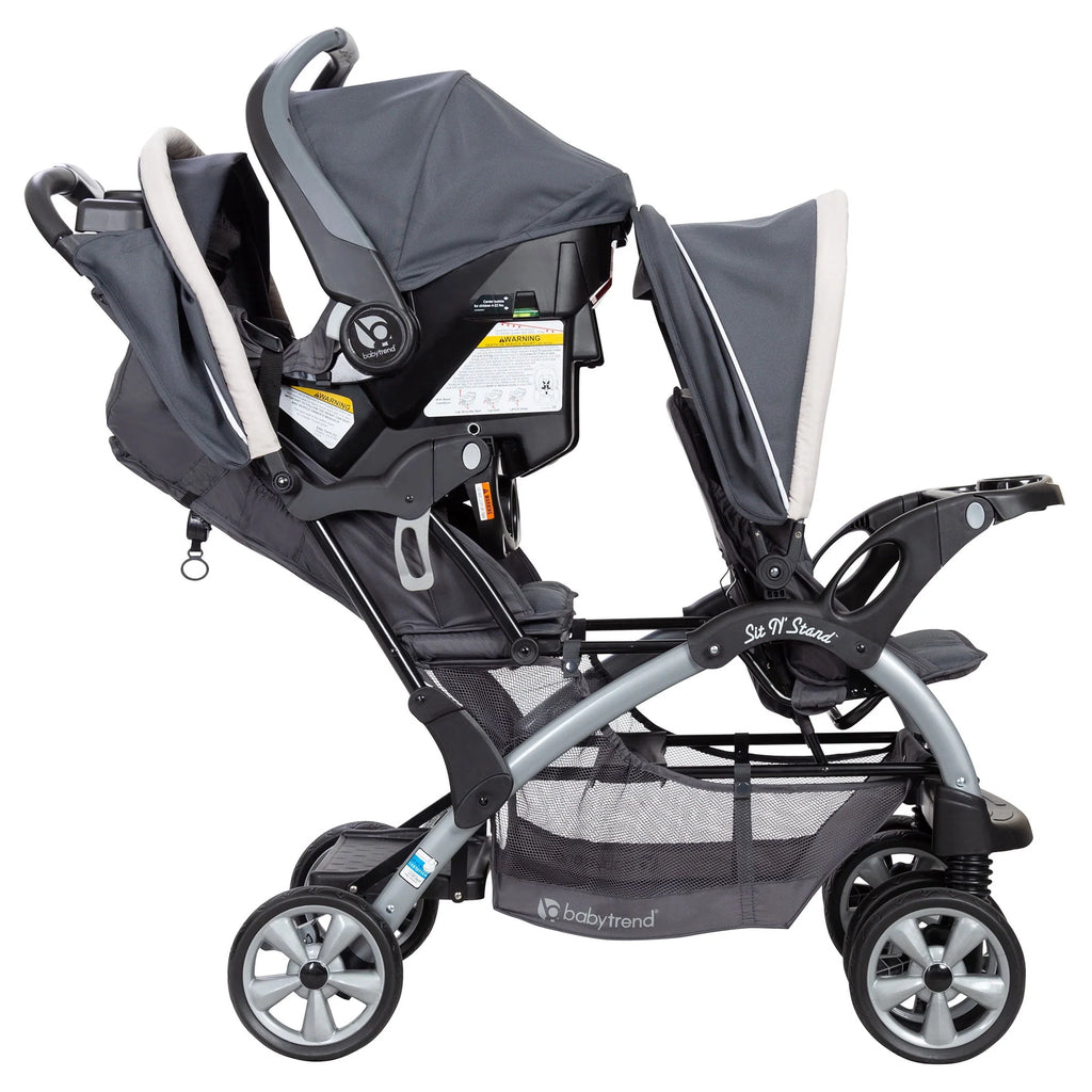 Double Baby Stroller and Car Seat Combo T389