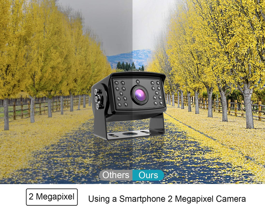 7'' 1080P HD Backup Camera System Kit IP69 Waterproof Rear View Camera S76097