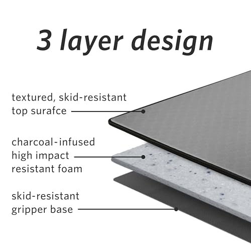 Extra Thick Skid Resistant Yoga Mat with Carrying Strap D9770