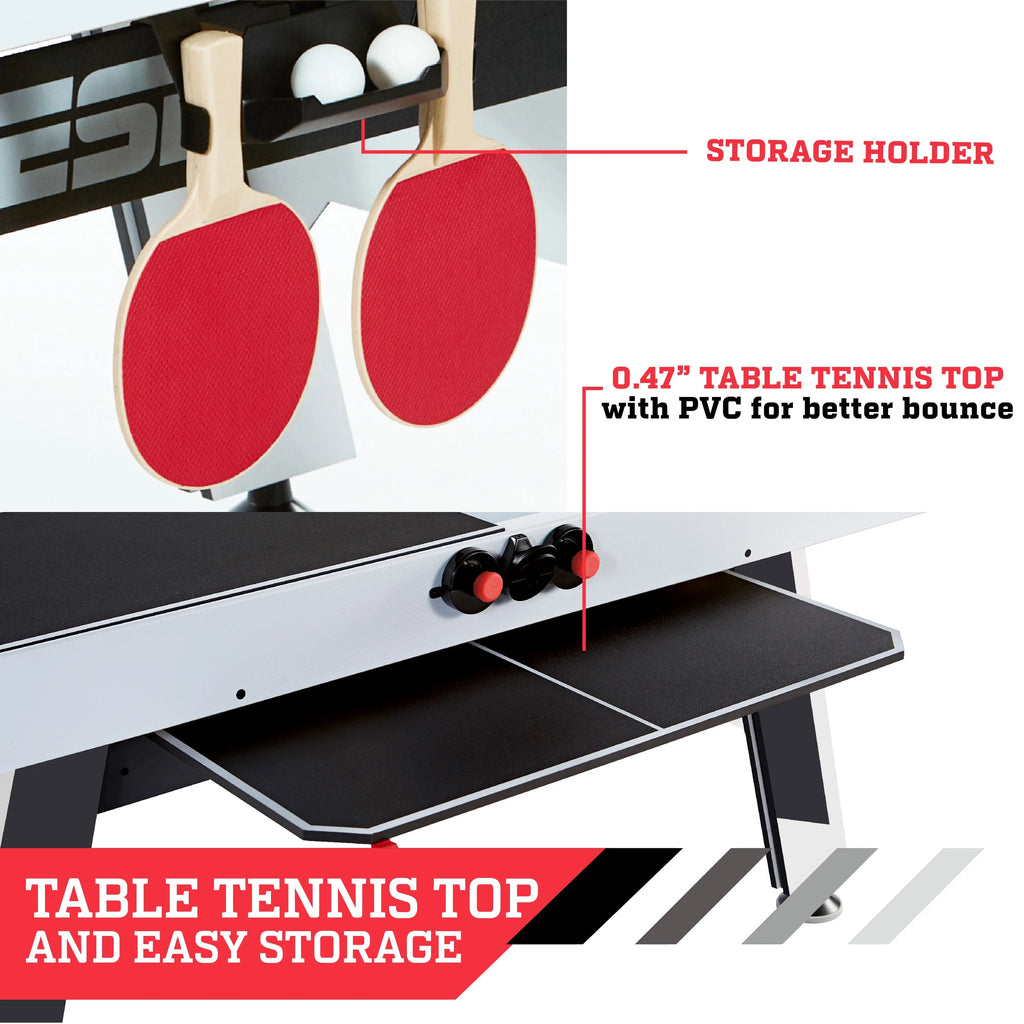 Arcade Air Powered Hockey Table and Tennis Top 2-in-1 W6535
