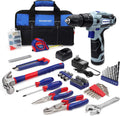 12V Cordless Drill 177 Pieces Combo Kit with Storage Bag and Lithium-Ion Battery & Charger K520