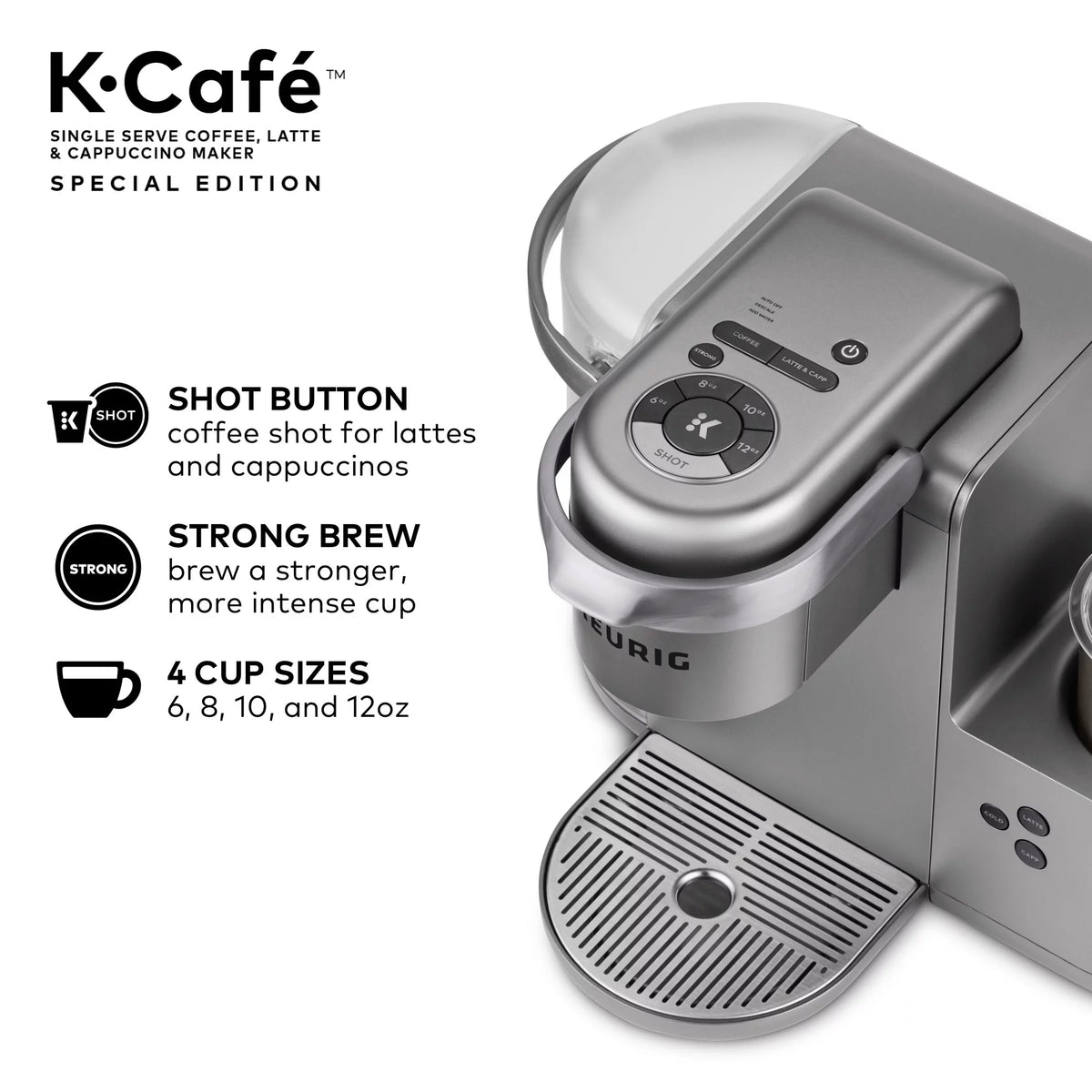 Single Serve K-Cup Pod Coffee, Latte and Cappuccino Maker T81915