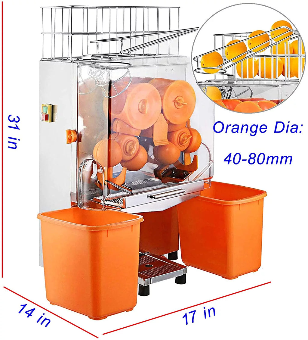 110V Electric Orange Juicer with Plastic Basket W787128