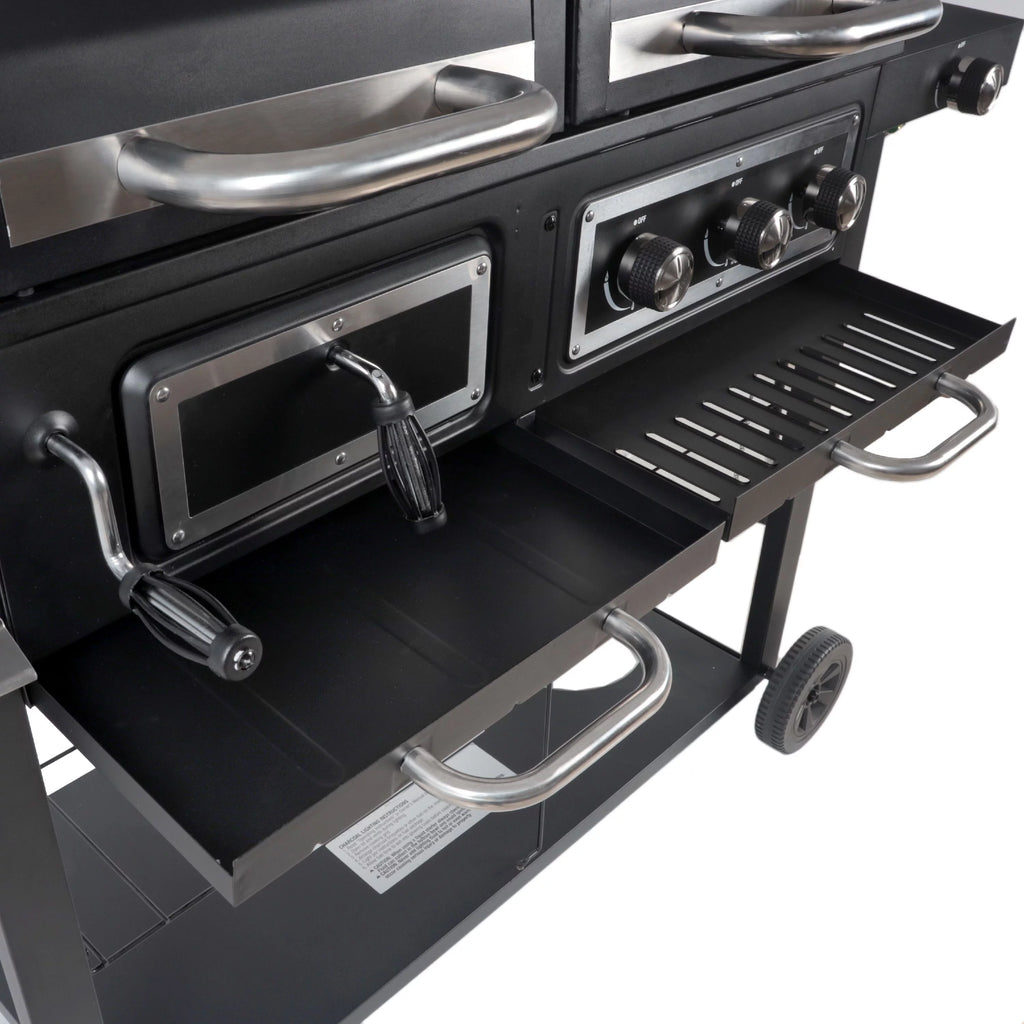 Dual Fuel Gas & Charcoal Combo Grill O383489