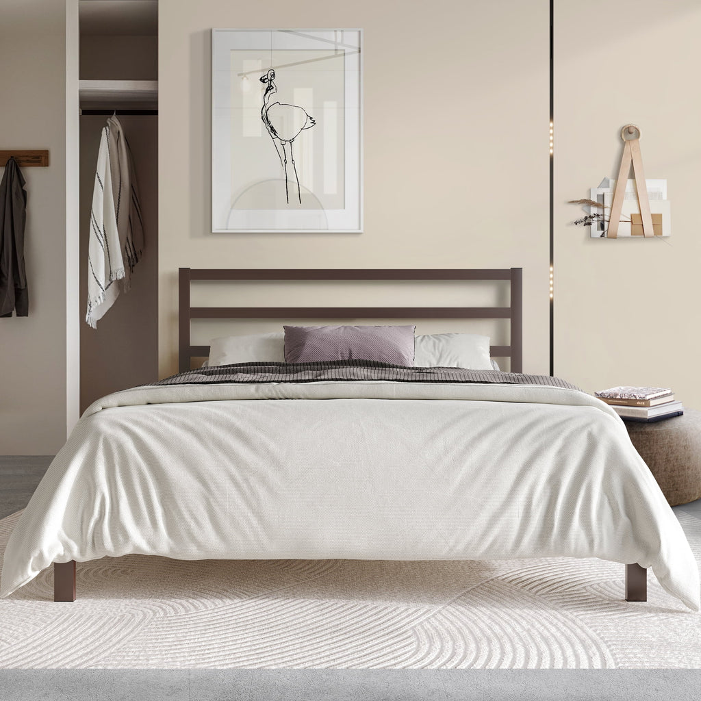 Queen Size Black Metal Platform Bed N760394