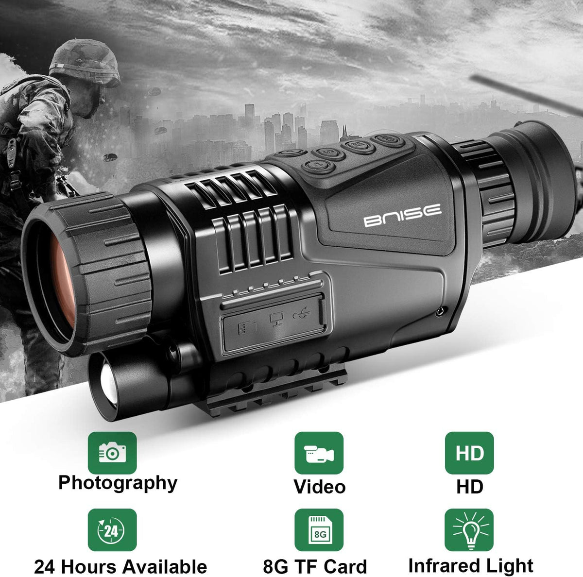 8x40 Infrared Night Vision Monocular Digital Camera P43513