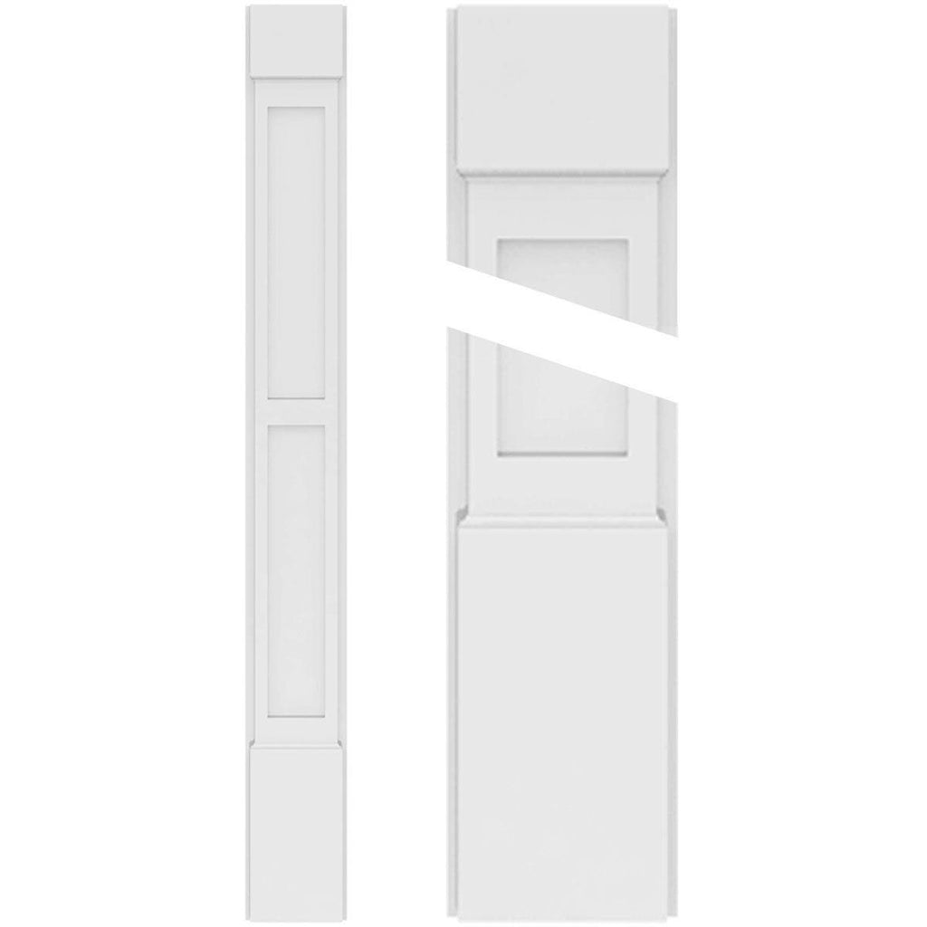 PVC Pilaster with Capital and Base (Pair) H521