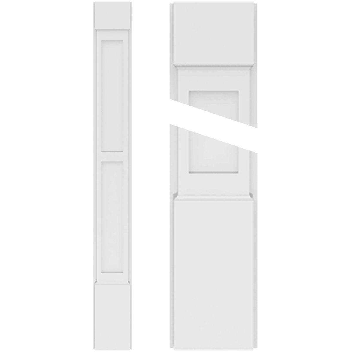 PVC Pilaster with Capital and Base (Pair) H521