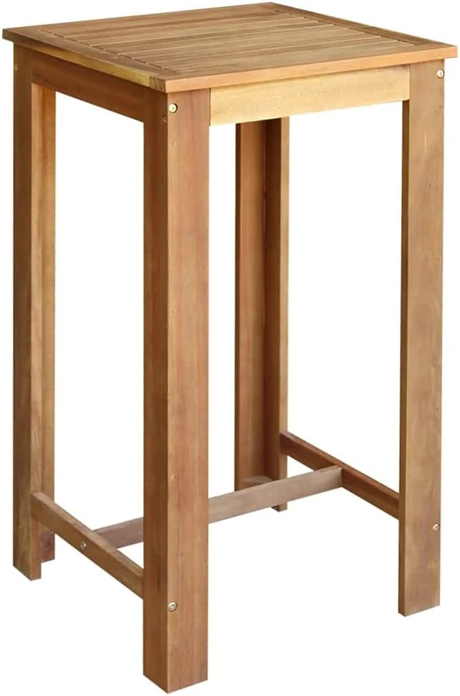 Solid Acacia Wood Bar Table 59x27.6 Brown L194