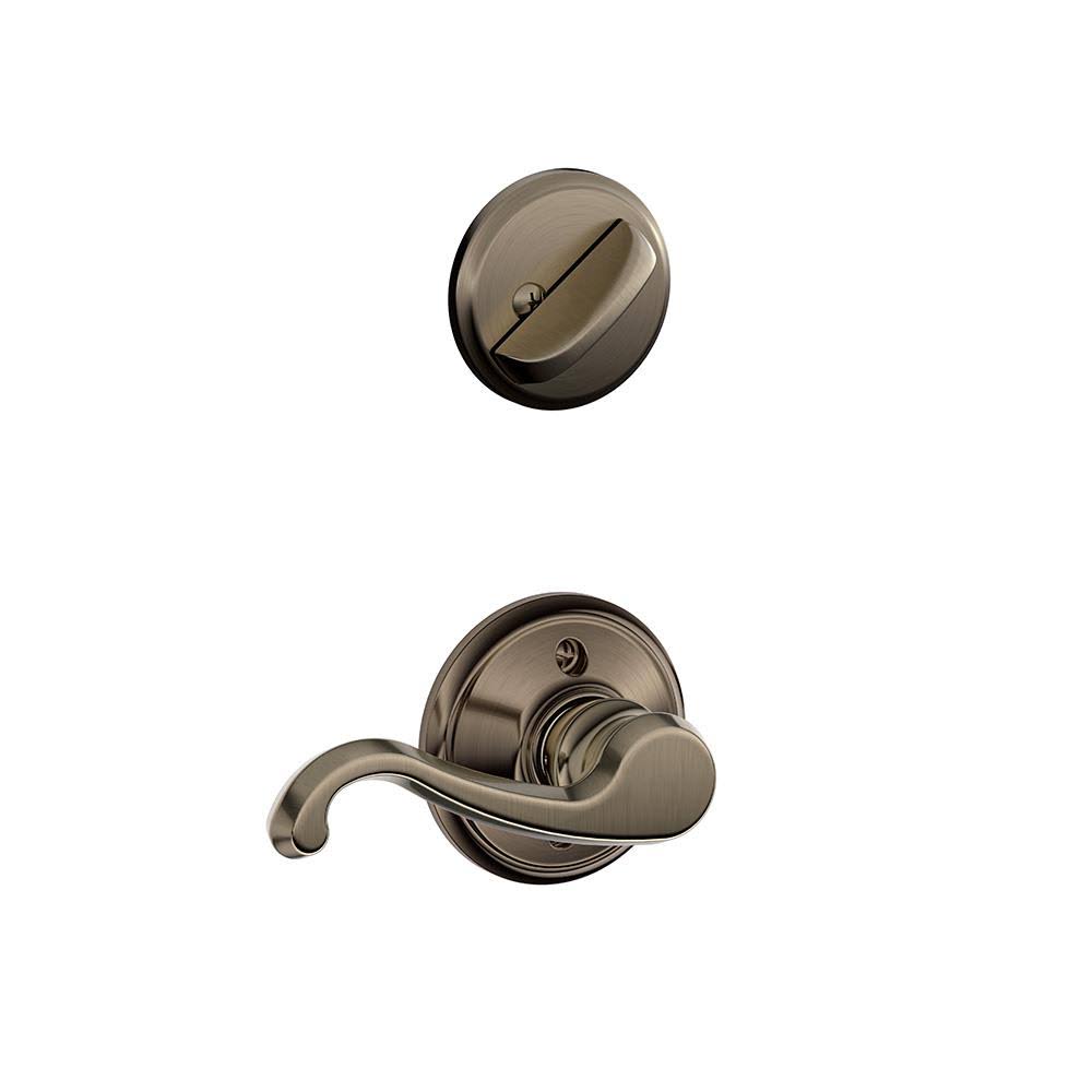 Antique Pewter Lever Inside Trim L216426