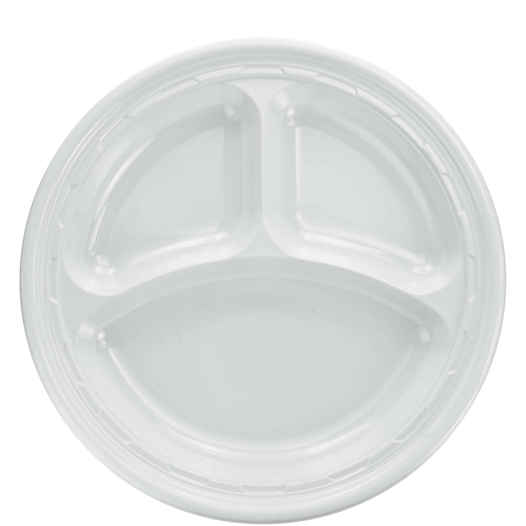 Plastic Dinnerware Plate 10 1/4 dia White 500/Carton X576852