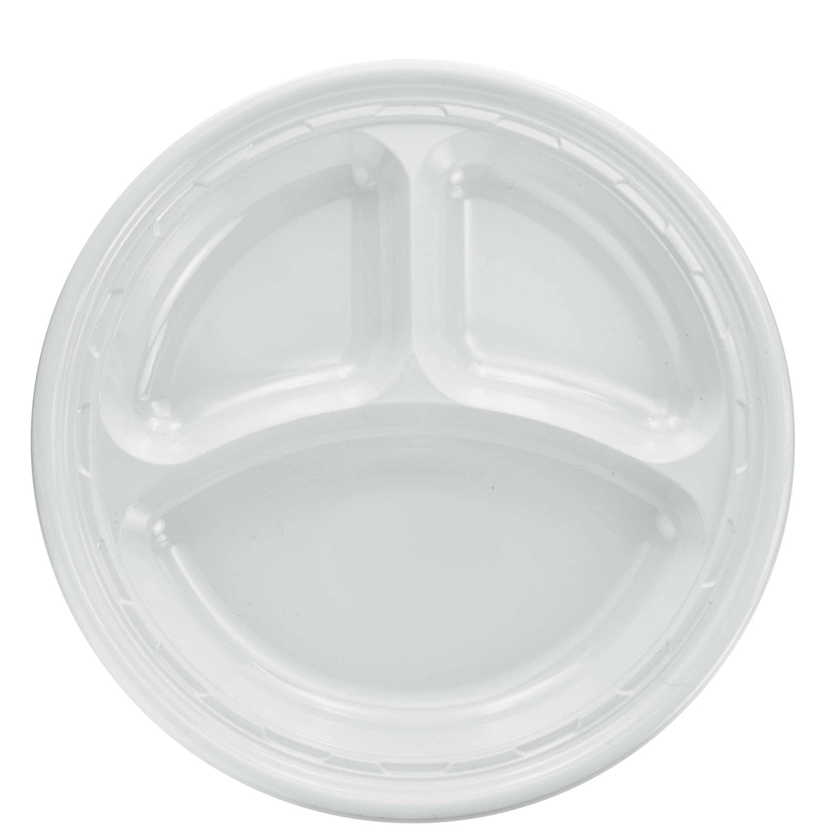 Plastic Dinnerware Plate 10 1/4 dia White 500/Carton X576852