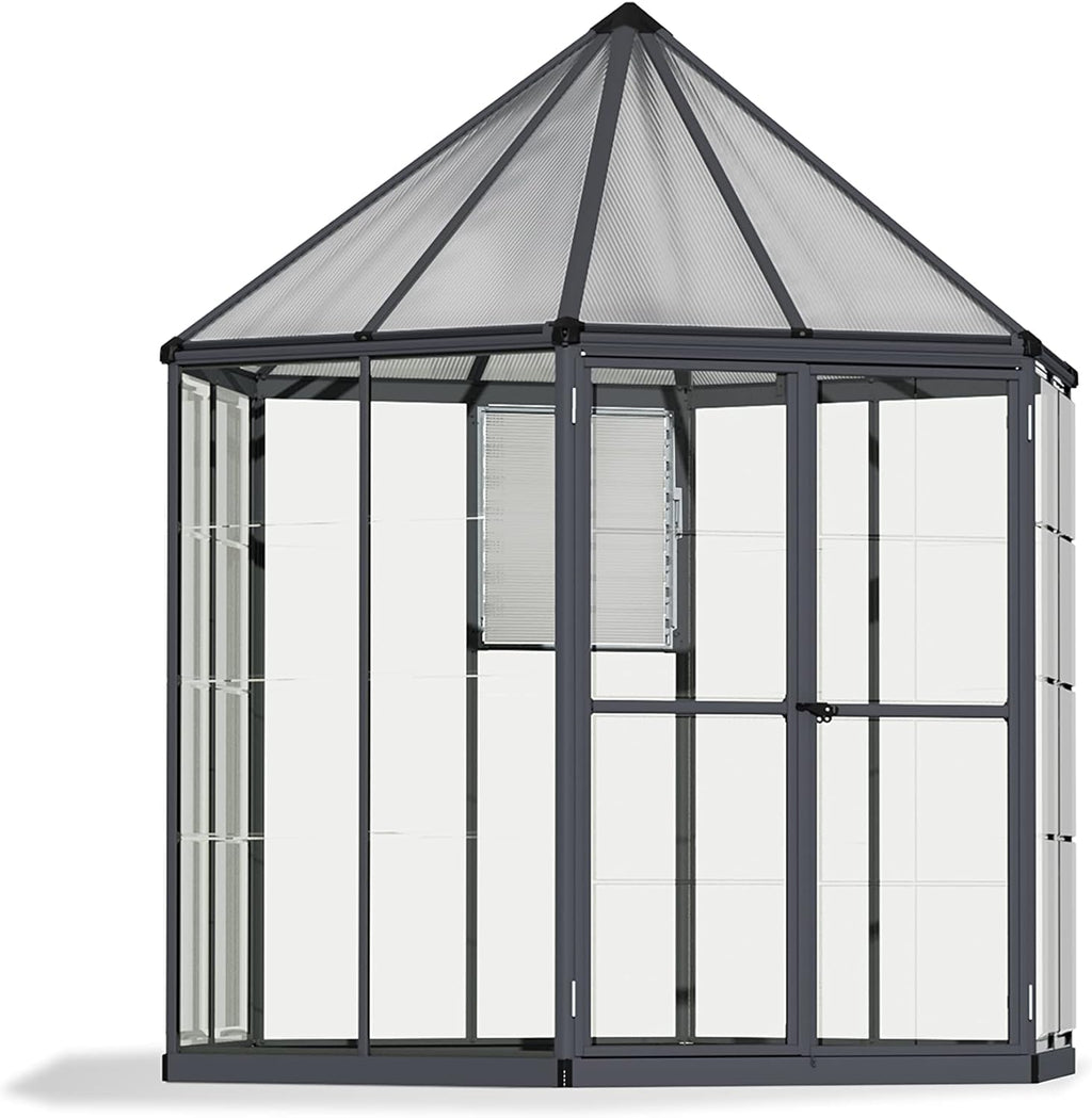 7' x 8' x 9' Gray Greenhouse Y10881