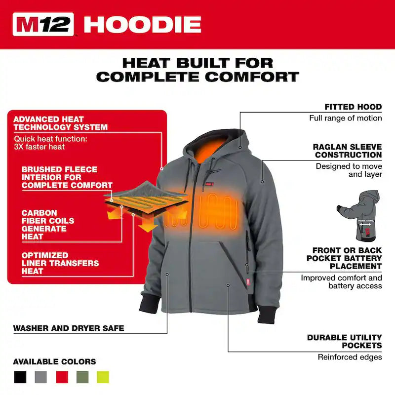 Men's Heated Jacket Hoodie E7950