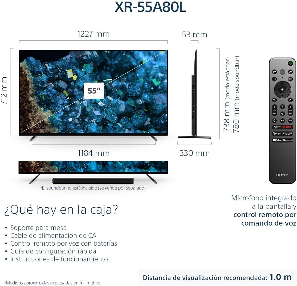 55 inch 4K Ultra HD OLED Smart Google TV F64625