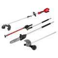 18V Cordless Brushless String Grass Trimmer with Pole Saw, Hedge Trimmer, Edger Attachments G312
