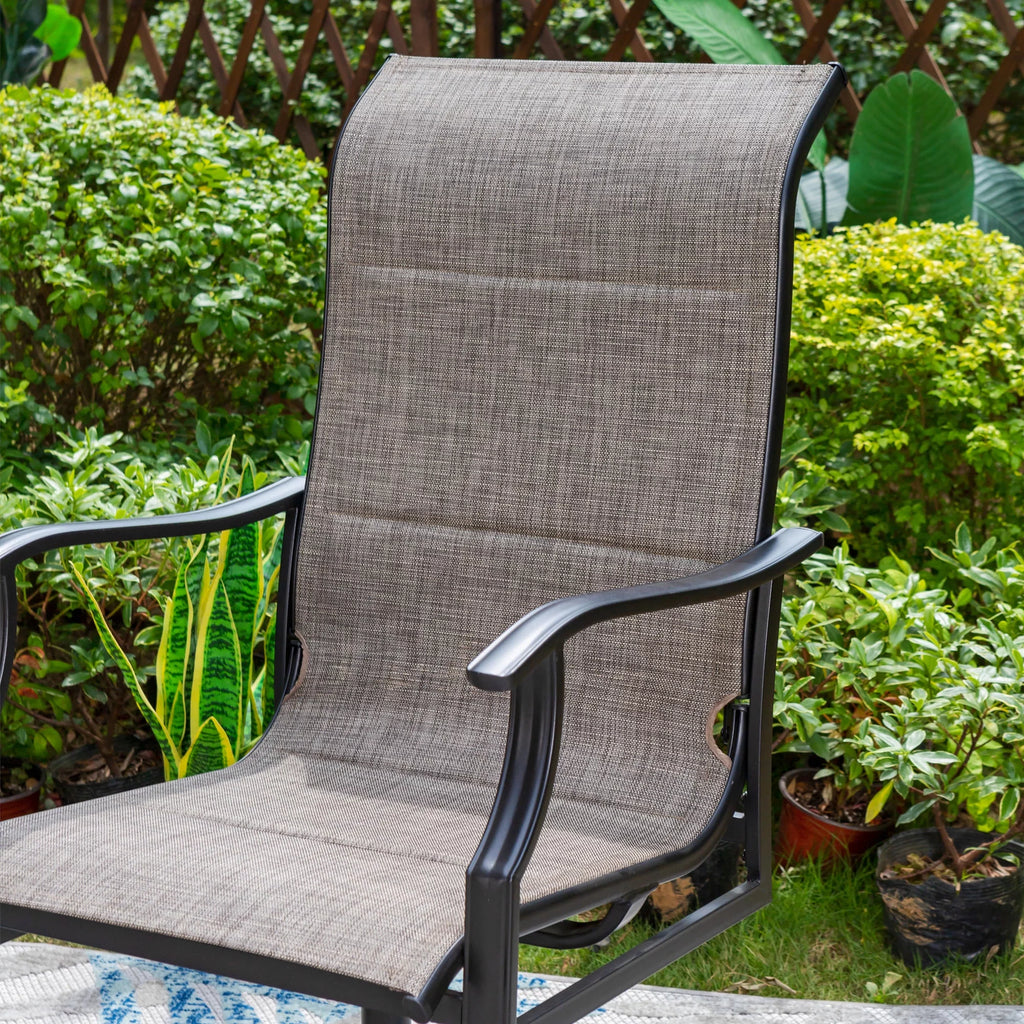 7-Piece Outdoor Patio Dining Set with Swivel Chairs & Table Y8949