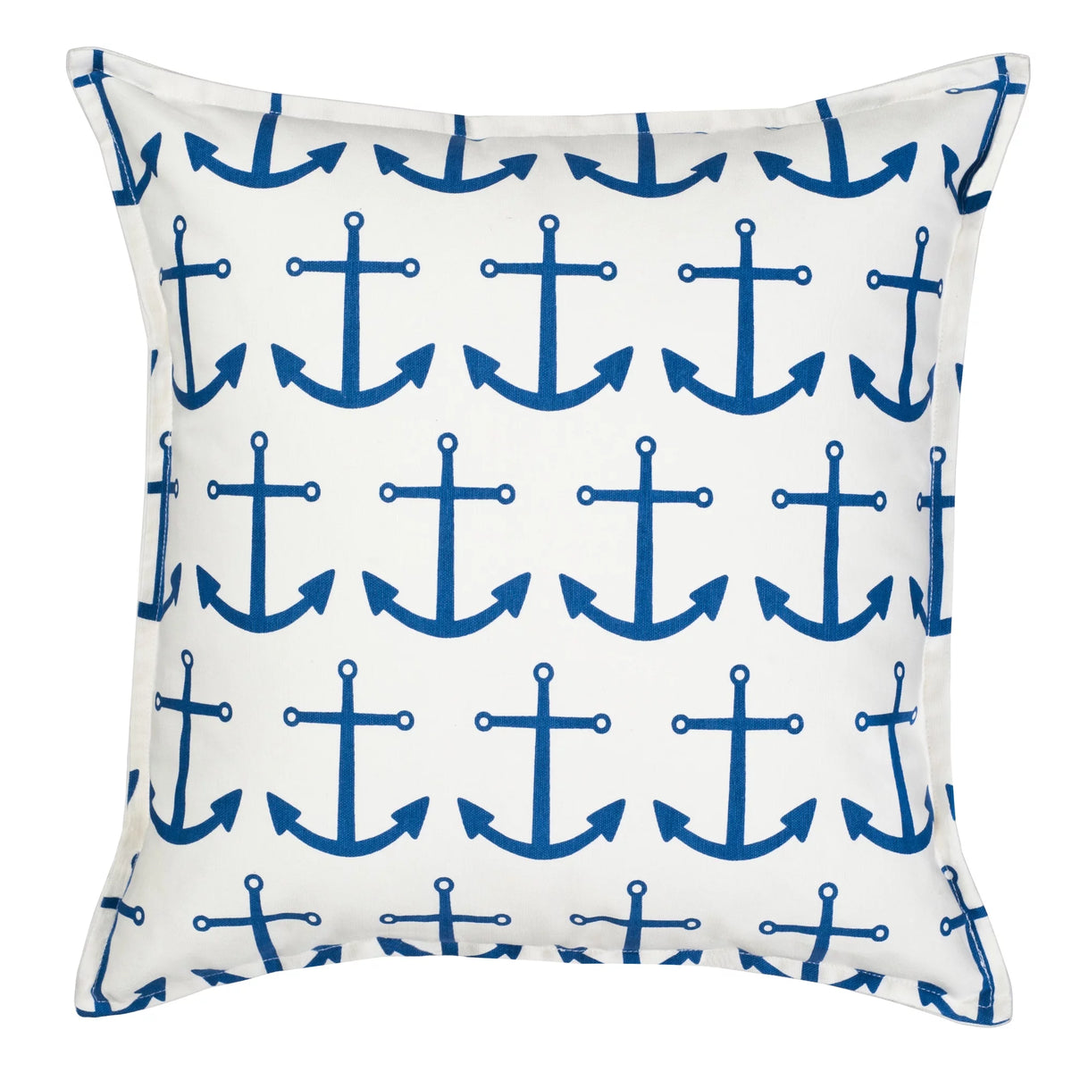 Blue 20" x 20" Cotton Canvas Decorative Pillow G1514