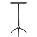 Modern Industrial Accent Table in Antique Nickel A152