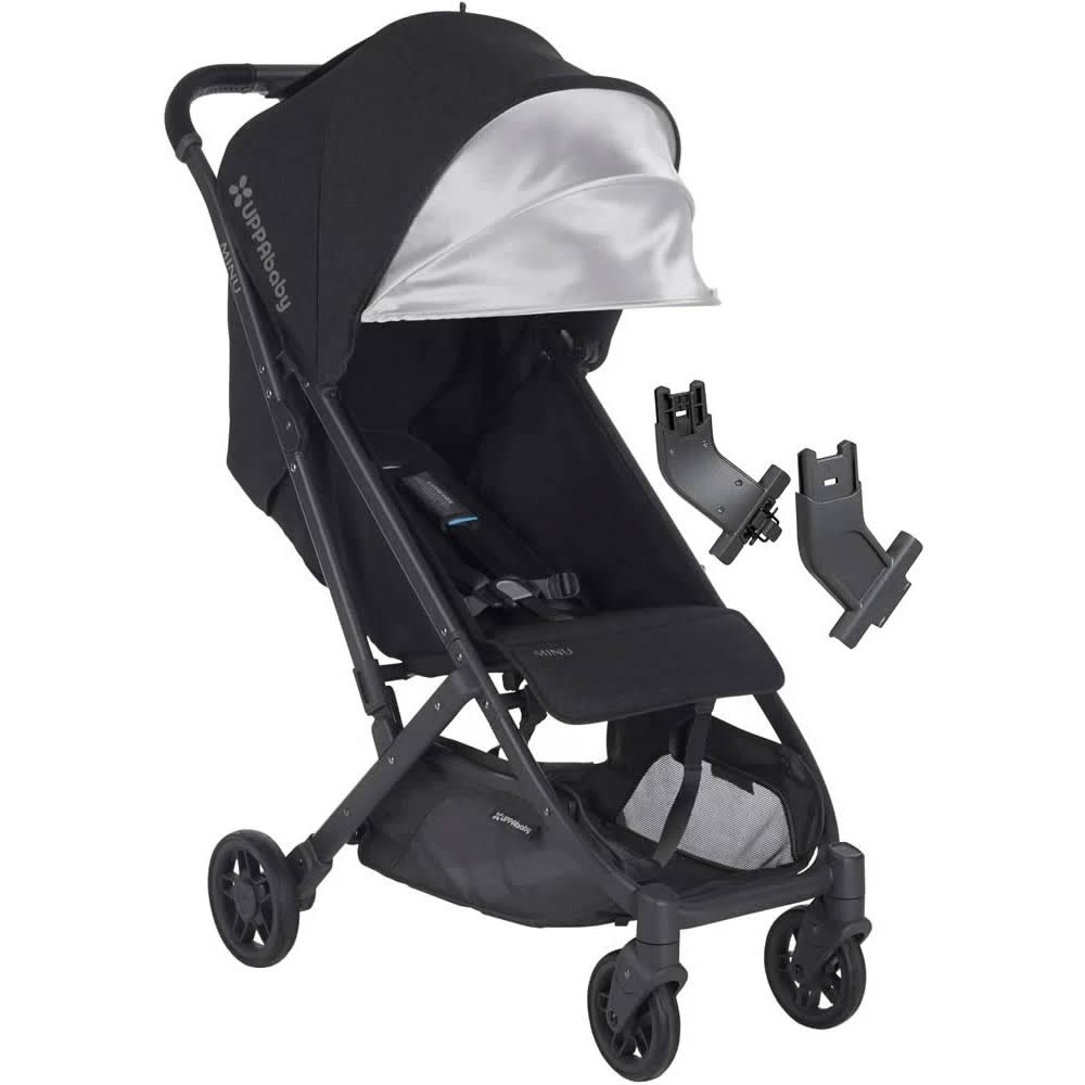 Black Stroller and Adapter Bundle C978