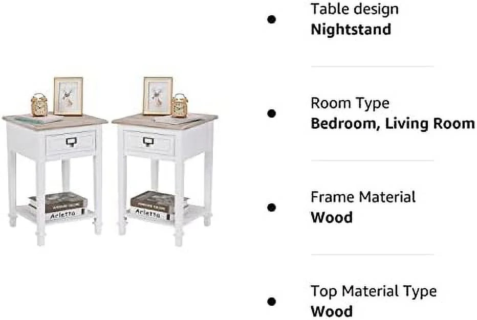 End Table with Charging Station and Drawer Y2688