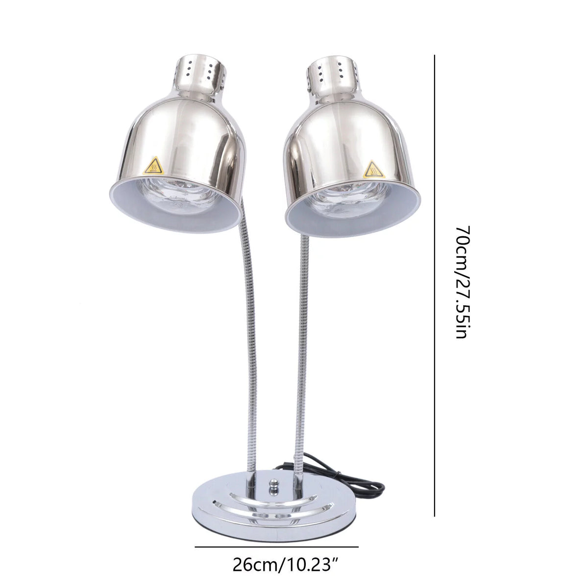 Double Head Infrared Food Heat Lamp F99211