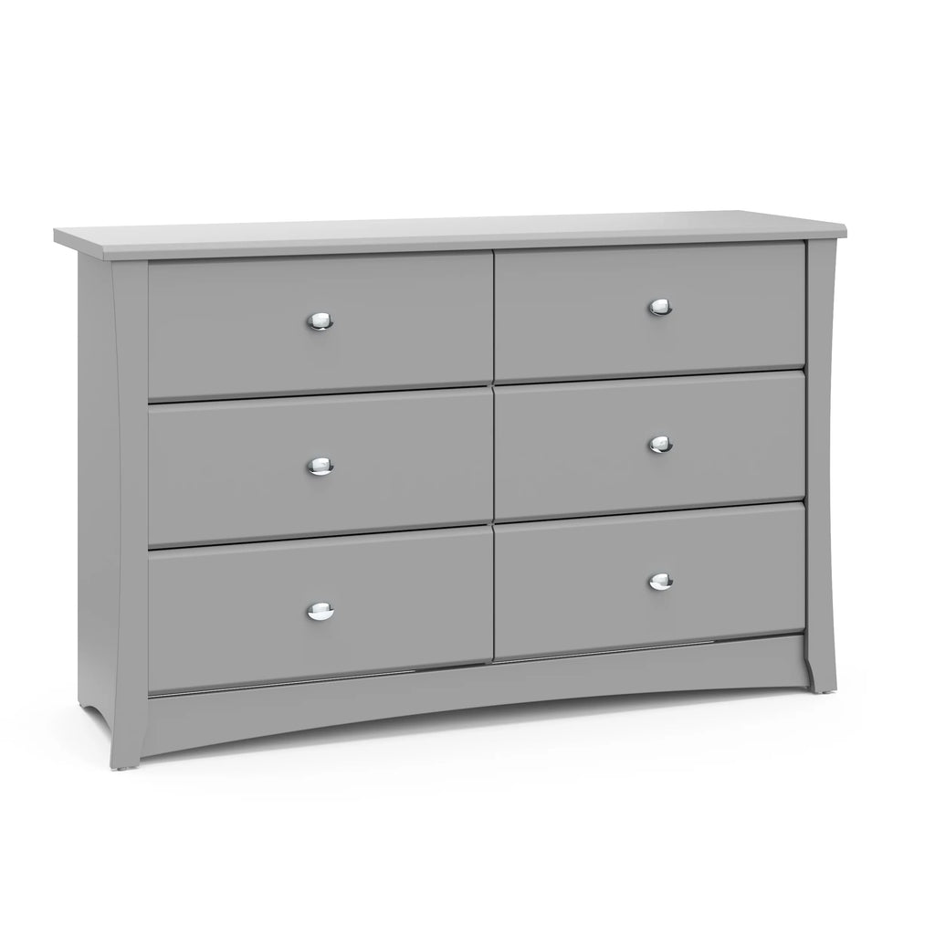 White 6 Drawer Double Dresser G10470