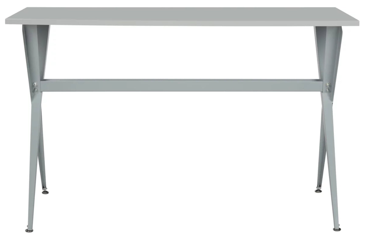 Grey Cross Leg Writing Desk Z18994