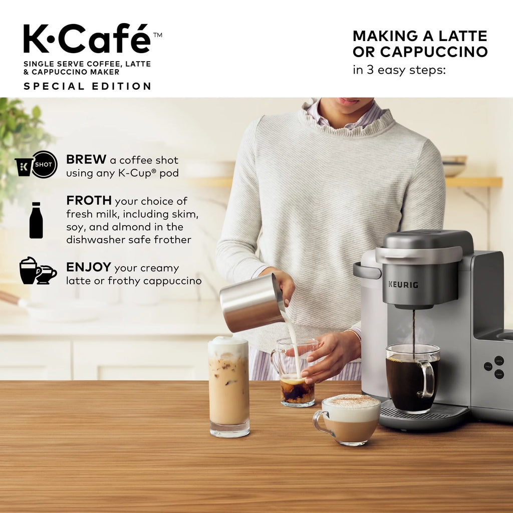 Single Serve K-Cup Pod Coffee, Latte and Cappuccino Maker T81915