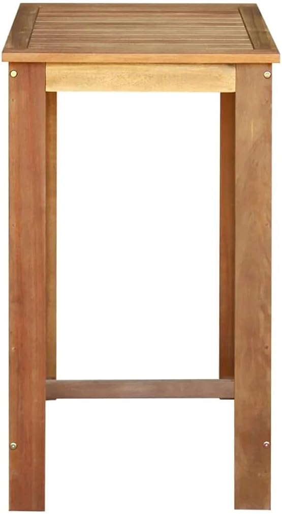 Solid Acacia Wood Bar Table 59x27.6 Brown L194