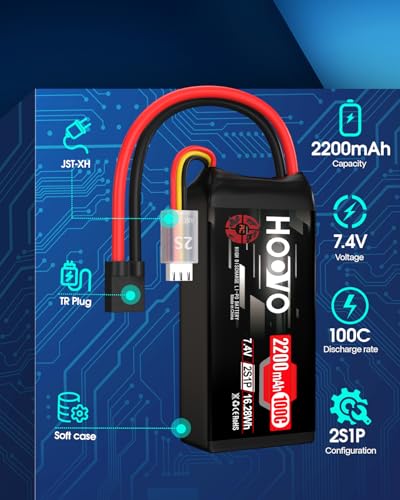 3S 2200mAh 80C 11.1V Shorty Lipo Battery Pack 2 Pack G83580