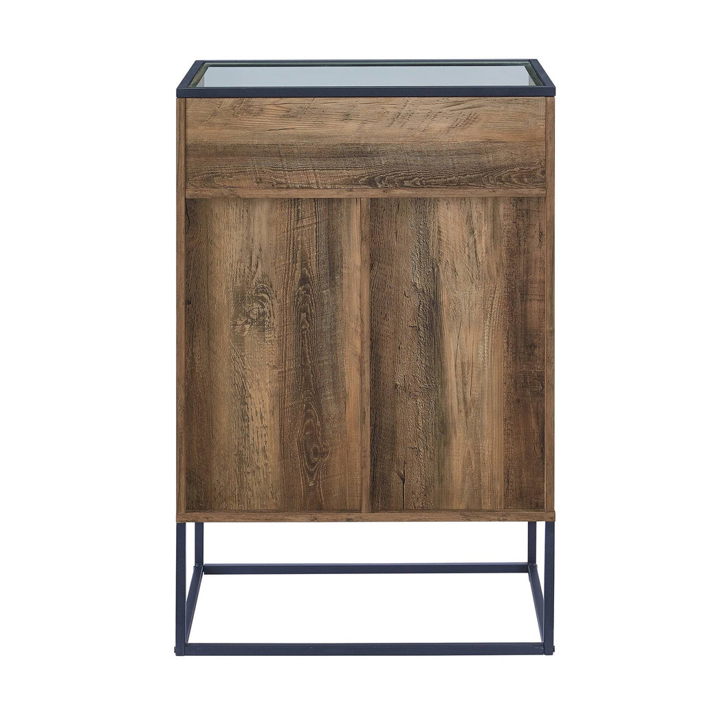 Glass Top 1-Door Bar Cabinet L36968