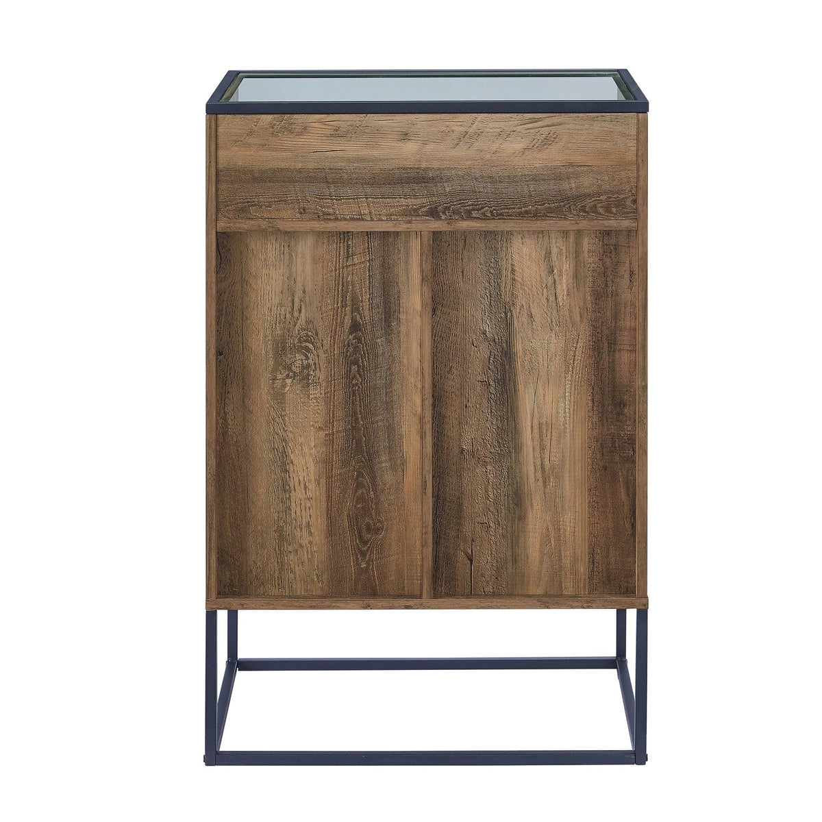 Glass Top 1-Door Bar Cabinet L36968