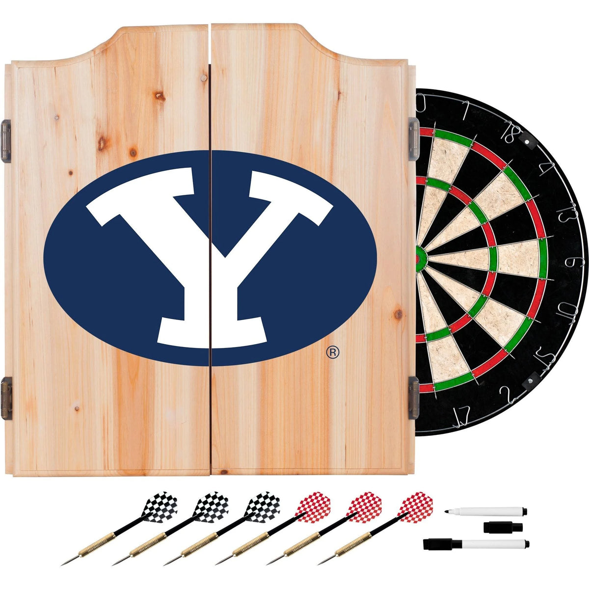 Wood Dart Cabinet Set P79220