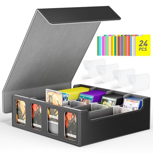 Purple Trading Card Storage Box with Dividers A706
