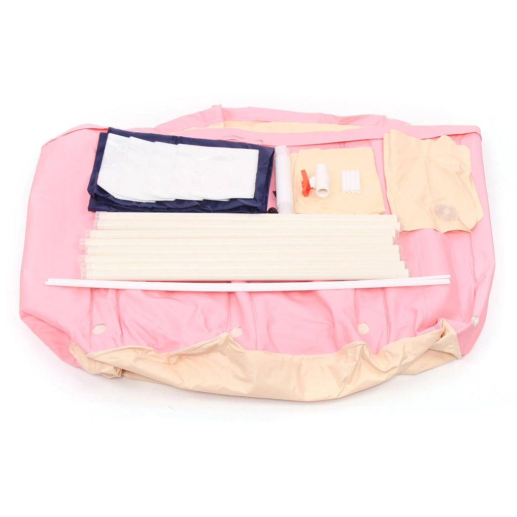 Pink PVC Inflatable Folding Bathtub U18128