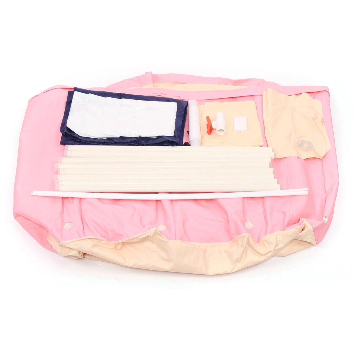 Pink PVC Inflatable Folding Bathtub U18128