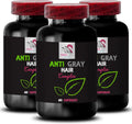 Anti Gray Hair Supplement 3 Bottles 180 Capsules D83742