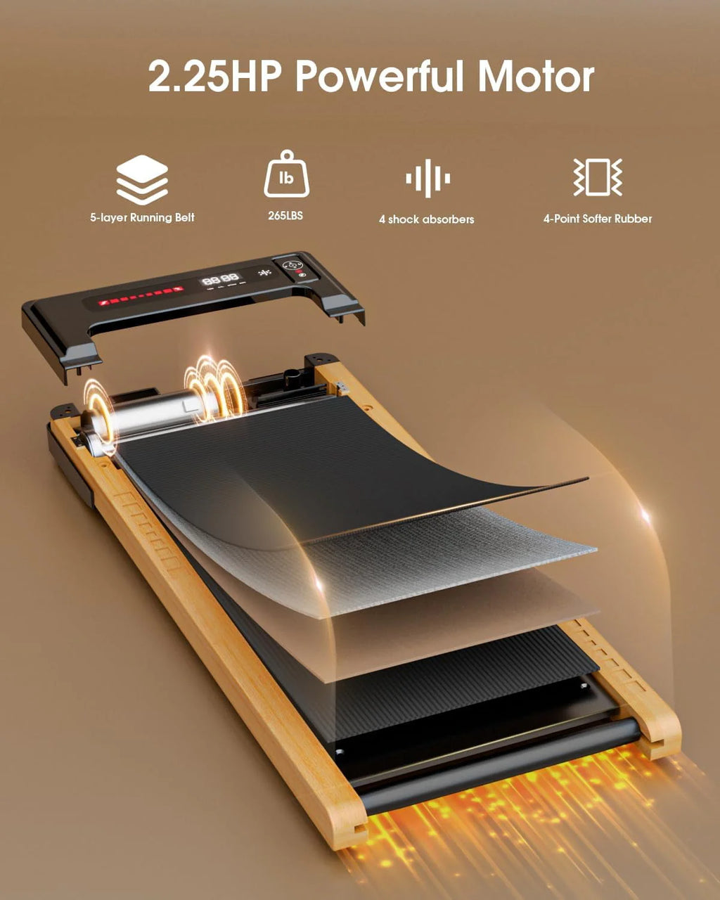Under Desk Treadmill with Remote Control H490701