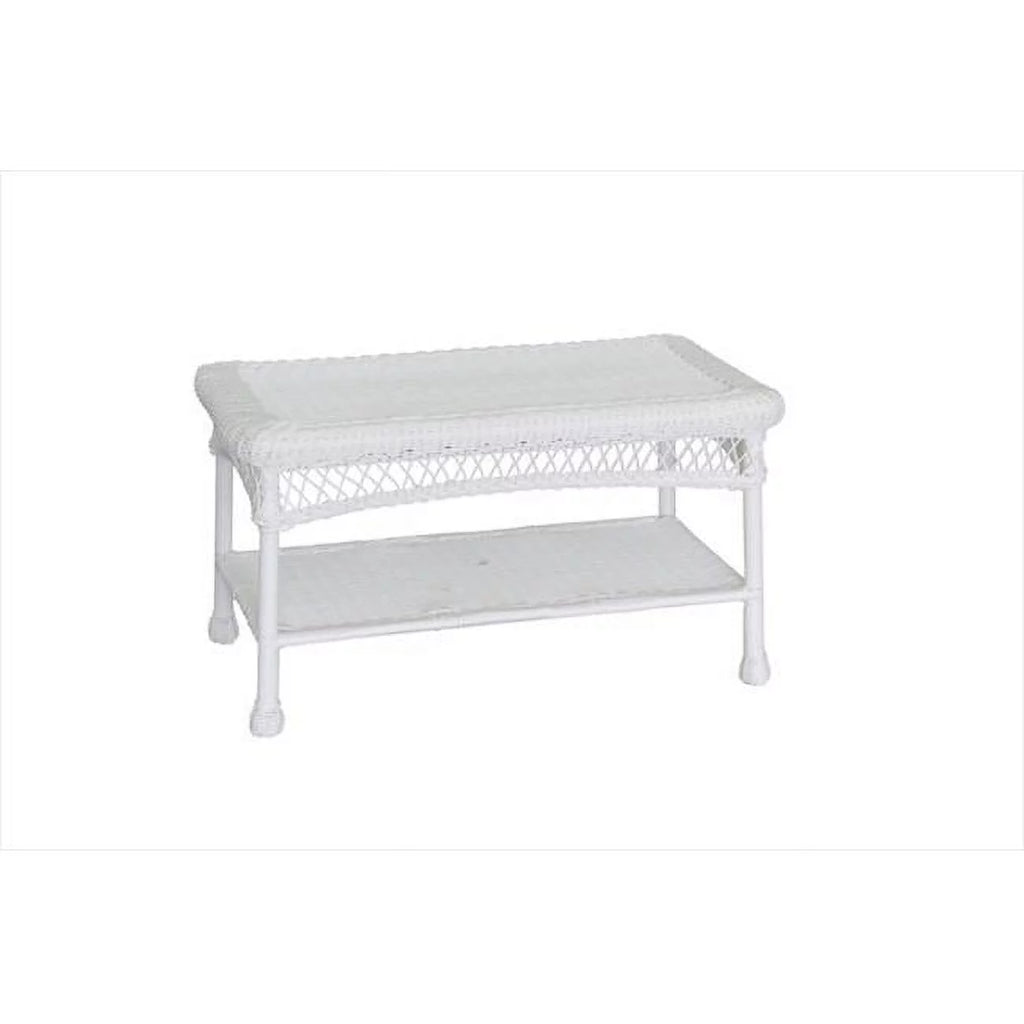 White Wicker Coffee Table H845209