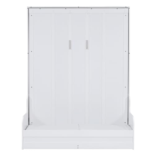 Queen Size Grey Murphy Bed with Sofa and Cushion X12635
