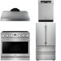 36 Gas Range, Range Hood, Refrigerator and Dishwasher K688