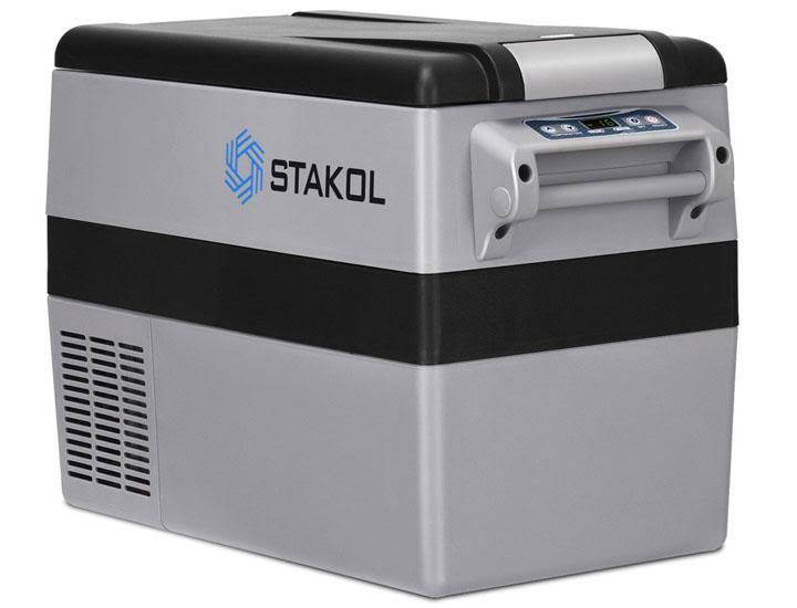 44 Quarts Portable Electric Car Cooler Refrigerator/Freezer Compressor Black Gray J4841