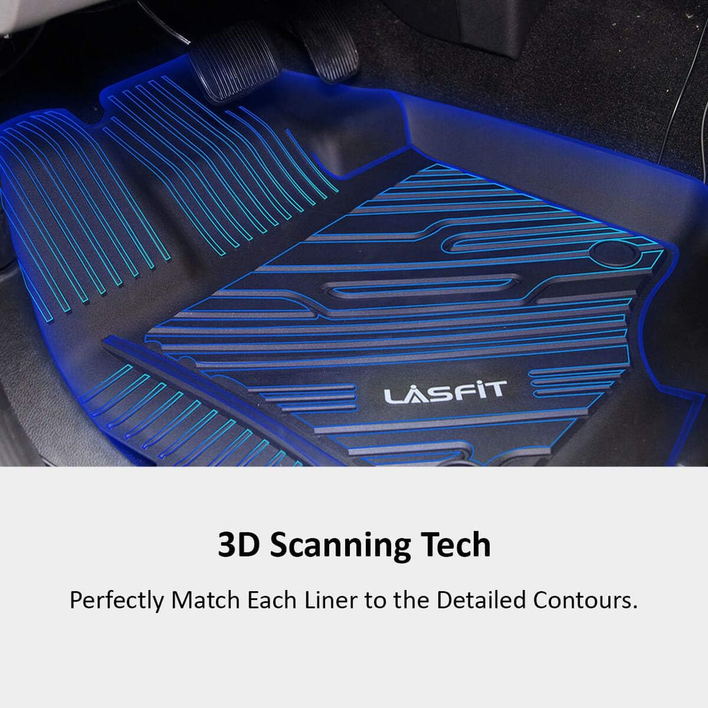 Black All Weather TPE Floor Mats T9176