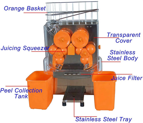 110V Electric Orange Juicer with Plastic Basket W787128